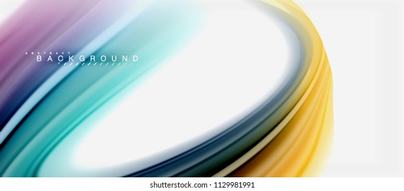 O fluido do arco-íris cores abstrato fundo torcido design líquido, mármore colorido ou fundo de textura ondulada de plástico, modelo multicolorido para apresentação de negócios ou tecnologia ou capa de brochura da web