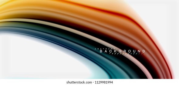 Rainbow fluid colors abstract background twisted liquid design, colorful marble or plastic wavy texture backdrop, multicolored template for business or technology presentation or web brochure cover