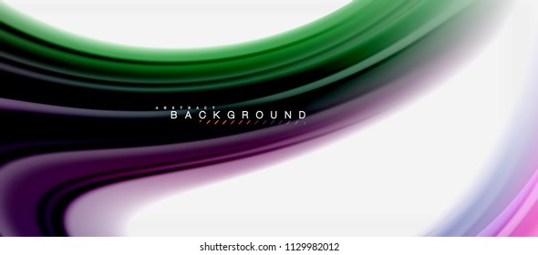 Rainbow fluid colors abstract background twisted liquid design, colorful marble or plastic wavy texture backdrop, multicolored template for business or technology presentation or web brochure cover