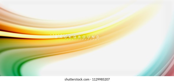Rainbow fluid colors abstract background twisted liquid design, colorful marble or plastic wavy texture backdrop, multicolored template for business or technology presentation or web brochure cover