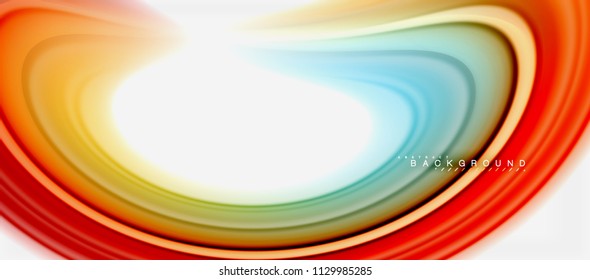 Rainbow fluid colors abstract background twisted liquid design, colorful marble or plastic wavy texture backdrop, multicolored template for business or technology presentation or web brochure cover