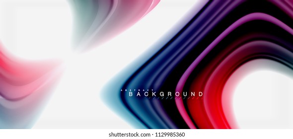 Color del fluido arcoiris diseño líquido retorcido de fondo abstracto, mármol colorido o fondo de textura ondulada plástica, plantilla multicolor para presentación de negocios o tecnología o cubierta de folletos web
