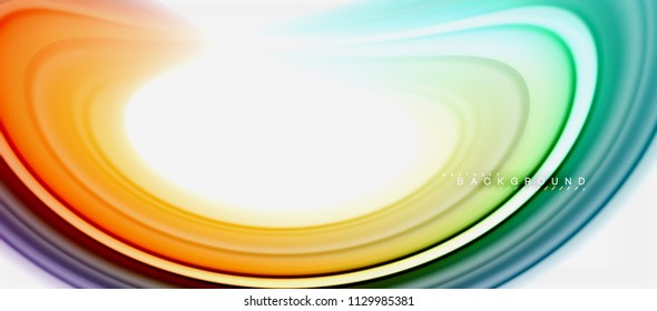 Rainbow fluid colors abstract background twisted liquid design, colorful marble or plastic wavy texture backdrop, multicolored template for business or technology presentation or web brochure cover