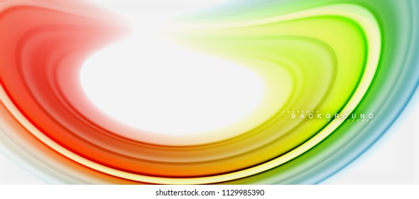 Rainbow fluid colors abstract background twisted liquid design, colorful marble or plastic wavy texture backdrop, multicolored template for business or technology presentation or web brochure cover