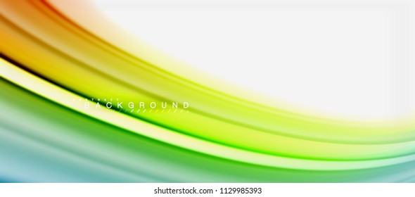 Rainbow fluid colors abstract background twisted liquid design, colorful marble or plastic wavy texture backdrop, multicolored template for business or technology presentation or web brochure cover