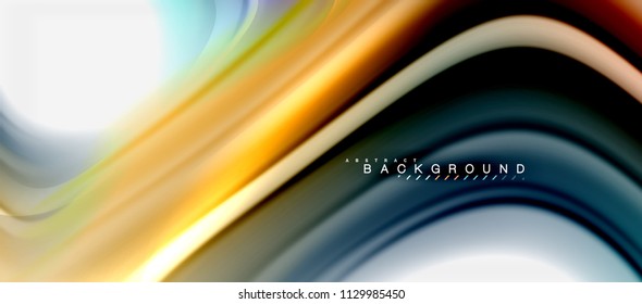 Rainbow fluid colors abstract background twisted liquid design, colorful marble or plastic wavy texture backdrop, multicolored template for business or technology presentation or web brochure cover