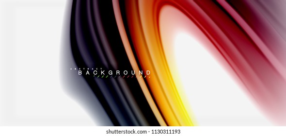 Rainbow fluid colors abstract background twisted liquid design, colorful marble or plastic wavy texture backdrop, multicolored template for business or technology presentation or web brochure cover