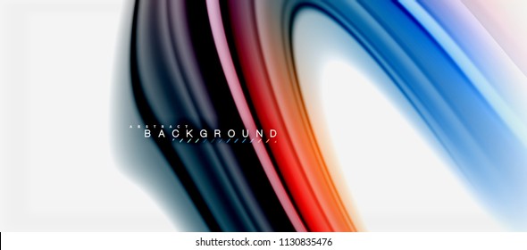 Rainbow fluid colors abstract background twisted liquid design, colorful marble or plastic wavy texture backdrop, multicolored template for business or technology presentation or web brochure cover