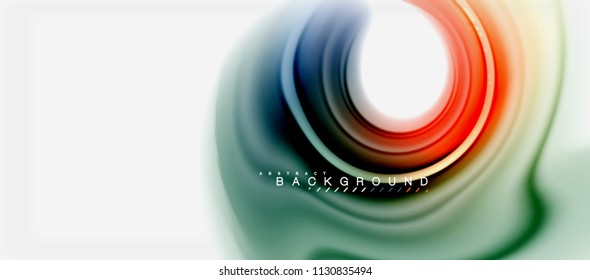 Rainbow fluid colors abstract background twisted liquid design, colorful marble or plastic wavy texture backdrop, multicolored template for business or technology presentation or web brochure cover