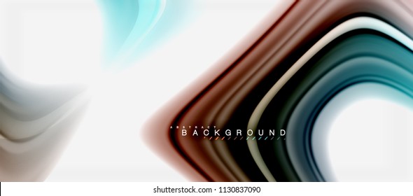 Rainbow fluid colors abstract background twisted liquid design, colorful marble or plastic wavy texture backdrop, multicolored template for business or technology presentation or web brochure cover