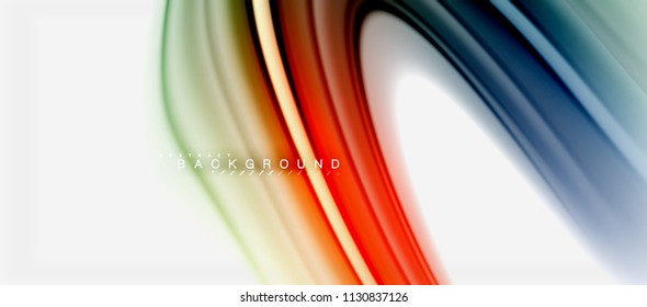Rainbow fluid colors abstract background twisted liquid design, colorful marble or plastic wavy texture backdrop, multicolored template for business or technology presentation or web brochure cover