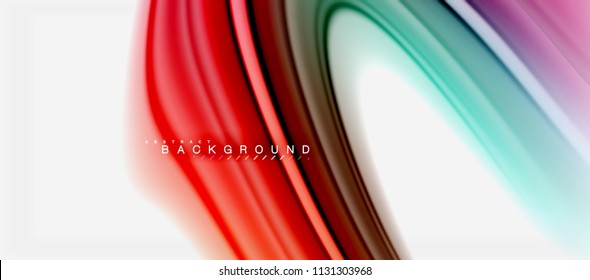 Rainbow fluid colors abstract background twisted liquid design, colorful marble or plastic wavy texture backdrop, multicolored template for business or technology presentation or web brochure cover