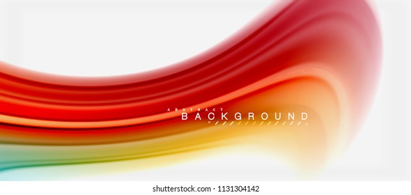 Rainbow fluid colors abstract background twisted liquid design, colorful marble or plastic wavy texture backdrop, multicolored template for business or technology presentation or web brochure cover