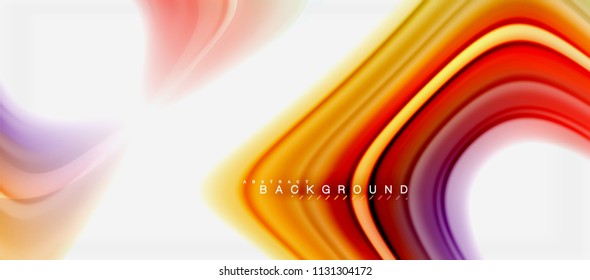 Color del fluido arcoiris diseño líquido retorcido de fondo abstracto, mármol colorido o fondo de textura ondulada plástica, plantilla multicolor para presentación de negocios o tecnología o cubierta de folletos web