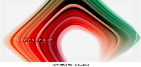 Rainbow fluid colors abstract background twisted liquid design, colorful marble or plastic wavy texture backdrop, multicolored template for business or technology presentation or web brochure cover
