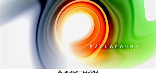 Rainbow fluid colors abstract background twisted liquid design, colorful marble or plastic wavy texture backdrop, multicolored template for business or technology presentation or web brochure cover