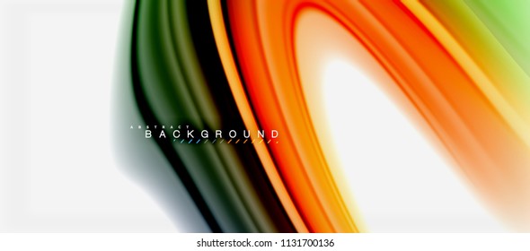 Rainbow fluid colors abstract background twisted liquid design, colorful marble or plastic wavy texture backdrop, multicolored template for business or technology presentation or web brochure cover