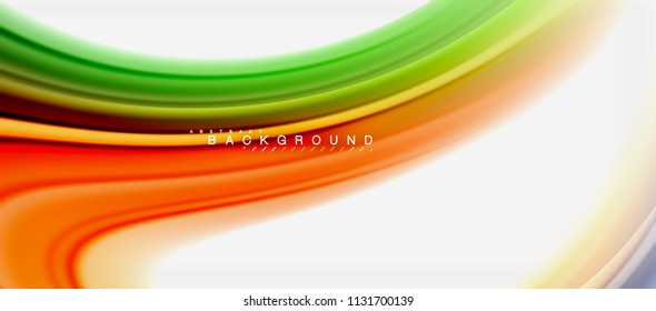 Rainbow fluid colors abstract background twisted liquid design, colorful marble or plastic wavy texture backdrop, multicolored template for business or technology presentation or web brochure cover