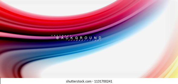 Rainbow fluid colors abstract background twisted liquid design, colorful marble or plastic wavy texture backdrop, multicolored template for business or technology presentation or web brochure cover