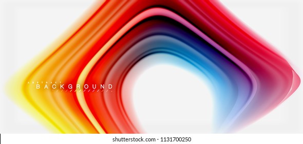 Rainbow fluid colors abstract background twisted liquid design, colorful marble or plastic wavy texture backdrop, multicolored template for business or technology presentation or web brochure cover