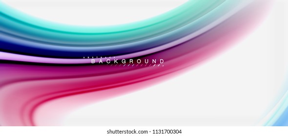 Rainbow fluid colors abstract background twisted liquid design, colorful marble or plastic wavy texture backdrop, multicolored template for business or technology presentation or web brochure cover