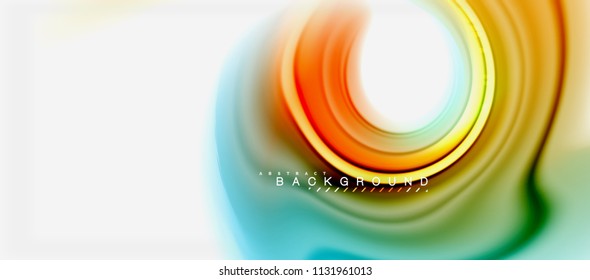 Rainbow fluid colors abstract background twisted liquid design, colorful marble or plastic wavy texture backdrop, multicolored template for business or technology presentation or web brochure cover