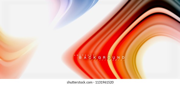 Rainbow fluid colors abstract background twisted liquid design, colorful marble or plastic wavy texture backdrop, multicolored template for business or technology presentation or web brochure cover