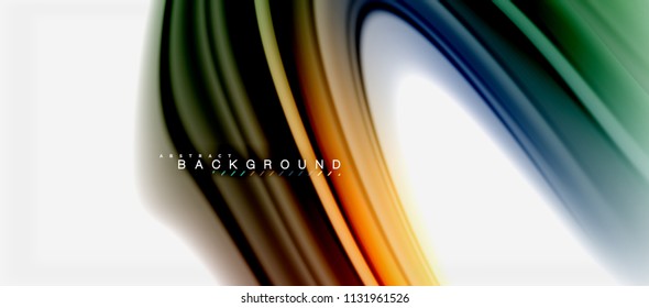 Rainbow fluid colors abstract background twisted liquid design, colorful marble or plastic wavy texture backdrop, multicolored template for business or technology presentation or web brochure cover