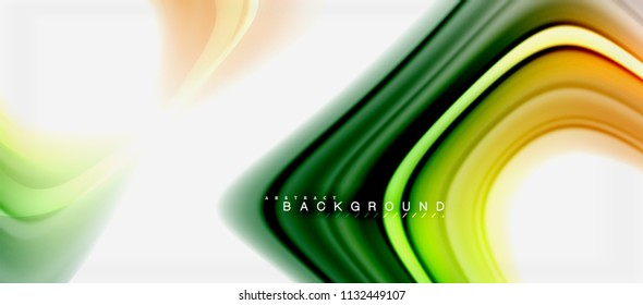 Rainbow fluid colors abstract background twisted liquid design, colorful marble or plastic wavy texture backdrop, multicolored template for business or technology presentation or web brochure cover