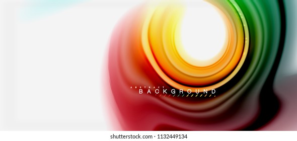 Rainbow fluid colors abstract background twisted liquid design, colorful marble or plastic wavy texture backdrop, multicolored template for business or technology presentation or web brochure cover