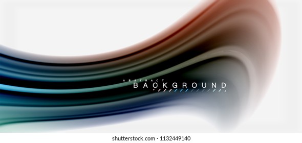 Rainbow fluid colors abstract background twisted liquid design, colorful marble or plastic wavy texture backdrop, multicolored template for business or technology presentation or web brochure cover