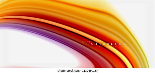 Rainbow fluid colors abstract background twisted liquid design, colorful marble or plastic wavy texture backdrop, multicolored template for business or technology presentation or web brochure cover