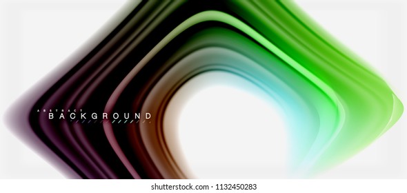 Rainbow fluid colors abstract background twisted liquid design, colorful marble or plastic wavy texture backdrop, multicolored template for business or technology presentation or web brochure cover