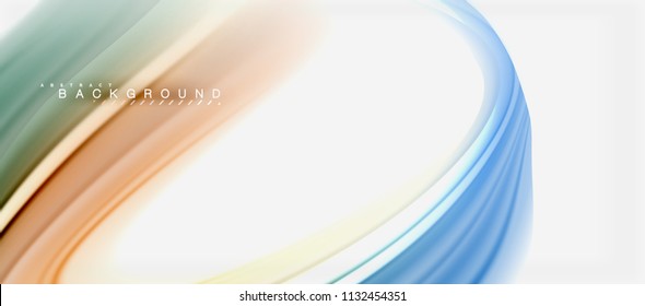 Rainbow fluid colors abstract background twisted liquid design, colorful marble or plastic wavy texture backdrop, multicolored template for business or technology presentation or web brochure cover