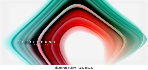 Rainbow fluid colors abstract background twisted liquid design, colorful marble or plastic wavy texture backdrop, multicolored template for business or technology presentation or web brochure cover