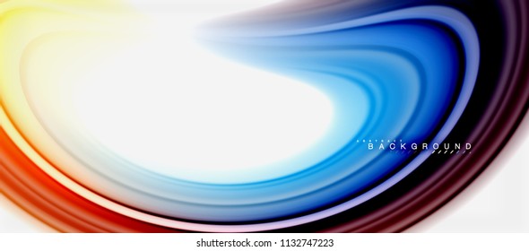 Rainbow fluid colors abstract background twisted liquid design, colorful marble or plastic wavy texture backdrop, multicolored template for business or technology presentation or web brochure cover