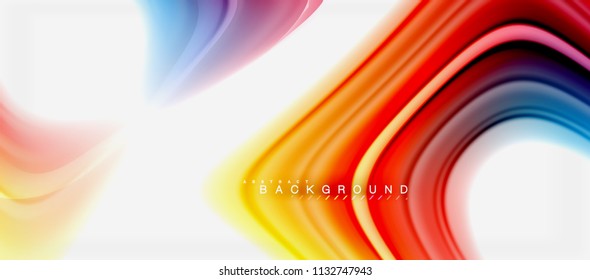 Color del fluido arcoiris diseño líquido retorcido de fondo abstracto, mármol colorido o fondo de textura ondulada plástica, plantilla multicolor para presentación de negocios o tecnología o cubierta de folletos web