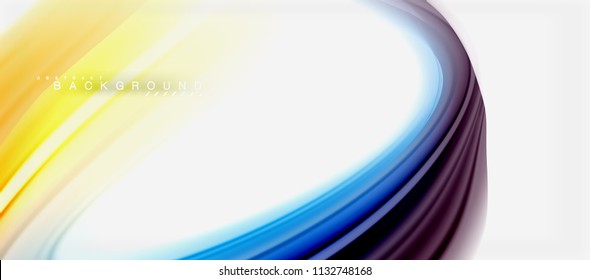 Rainbow fluid colors abstract background twisted liquid design, colorful marble or plastic wavy texture backdrop, multicolored template for business or technology presentation or web brochure cover