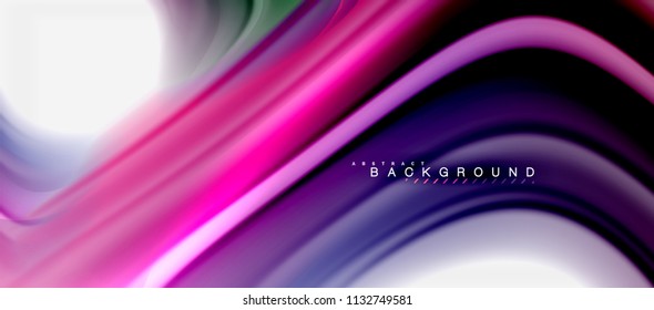 Rainbow fluid colors abstract background twisted liquid design, colorful marble or plastic wavy texture backdrop, multicolored template for business or technology presentation or web brochure cover