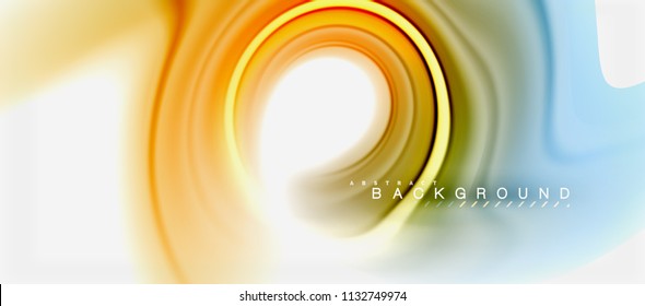 Abstrakte Farben mit Regenbogenfarben, abstrakter Hintergrund, verdrilltes flüssiges Design, bunter Marmor- oder Kunststoffhintergrund, mehrfarbige Vorlage für Geschäfts- oder Technologiepräsentation oder Webbroschürendeckel