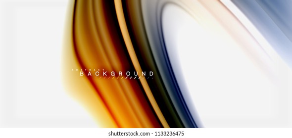 Rainbow fluid colors abstract background twisted liquid design, colorful marble or plastic wavy texture backdrop, multicolored template for business or technology presentation or web brochure cover