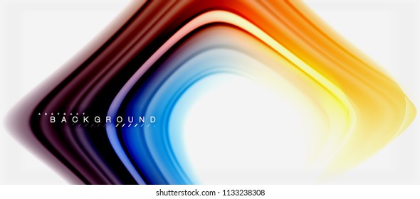 Rainbow fluid colors abstract background twisted liquid design, colorful marble or plastic wavy texture backdrop, multicolored template for business or technology presentation or web brochure cover