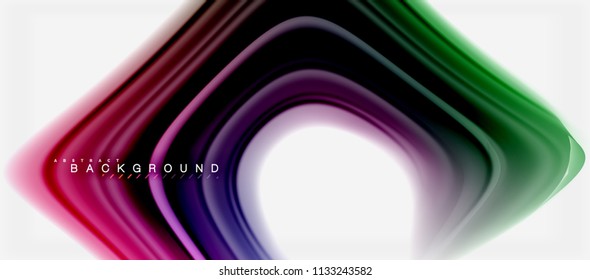O fluido do arco-íris cores abstrato fundo torcido design líquido, mármore colorido ou fundo de textura ondulada de plástico, modelo multicolorido para apresentação de negócios ou tecnologia ou capa de brochura da web