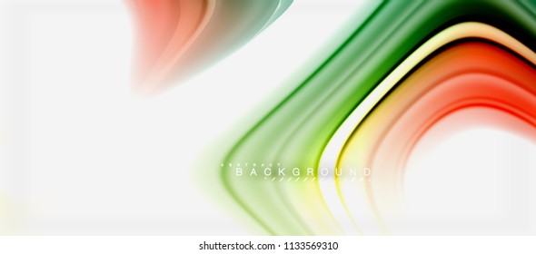 O fluido do arco-íris cores abstrato fundo torcido design líquido, mármore colorido ou fundo de textura ondulada de plástico, modelo multicolorido para apresentação de negócios ou tecnologia ou capa de brochura da web