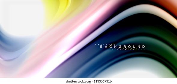 Color del fluido arcoiris diseño líquido retorcido de fondo abstracto, mármol colorido o fondo de textura ondulada plástica, plantilla multicolor para presentación de negocios o tecnología o cubierta de folletos web