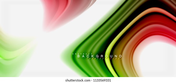 Rainbow fluid colors abstract background twisted liquid design, colorful marble or plastic wavy texture backdrop, multicolored template for business or technology presentation or web brochure cover