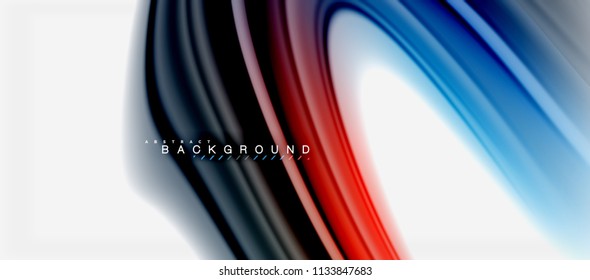 Rainbow fluid colors abstract background twisted liquid design, colorful marble or plastic wavy texture backdrop, multicolored template for business or technology presentation or web brochure cover