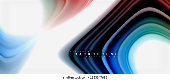 Color del fluido arcoiris diseño líquido retorcido de fondo abstracto, mármol colorido o fondo de textura ondulada plástica, plantilla multicolor para presentación de negocios o tecnología o cubierta de folletos web