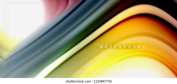 Rainbow fluid colors abstract background twisted liquid design, colorful marble or plastic wavy texture backdrop, multicolored template for business or technology presentation or web brochure cover