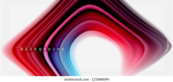 Rainbow fluid colors abstract background twisted liquid design, colorful marble or plastic wavy texture backdrop, multicolored template for business or technology presentation or web brochure cover